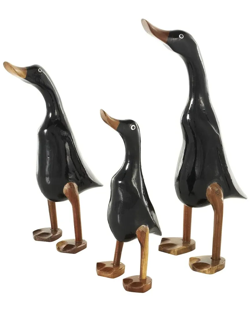 Wood Sculpture Set - Black