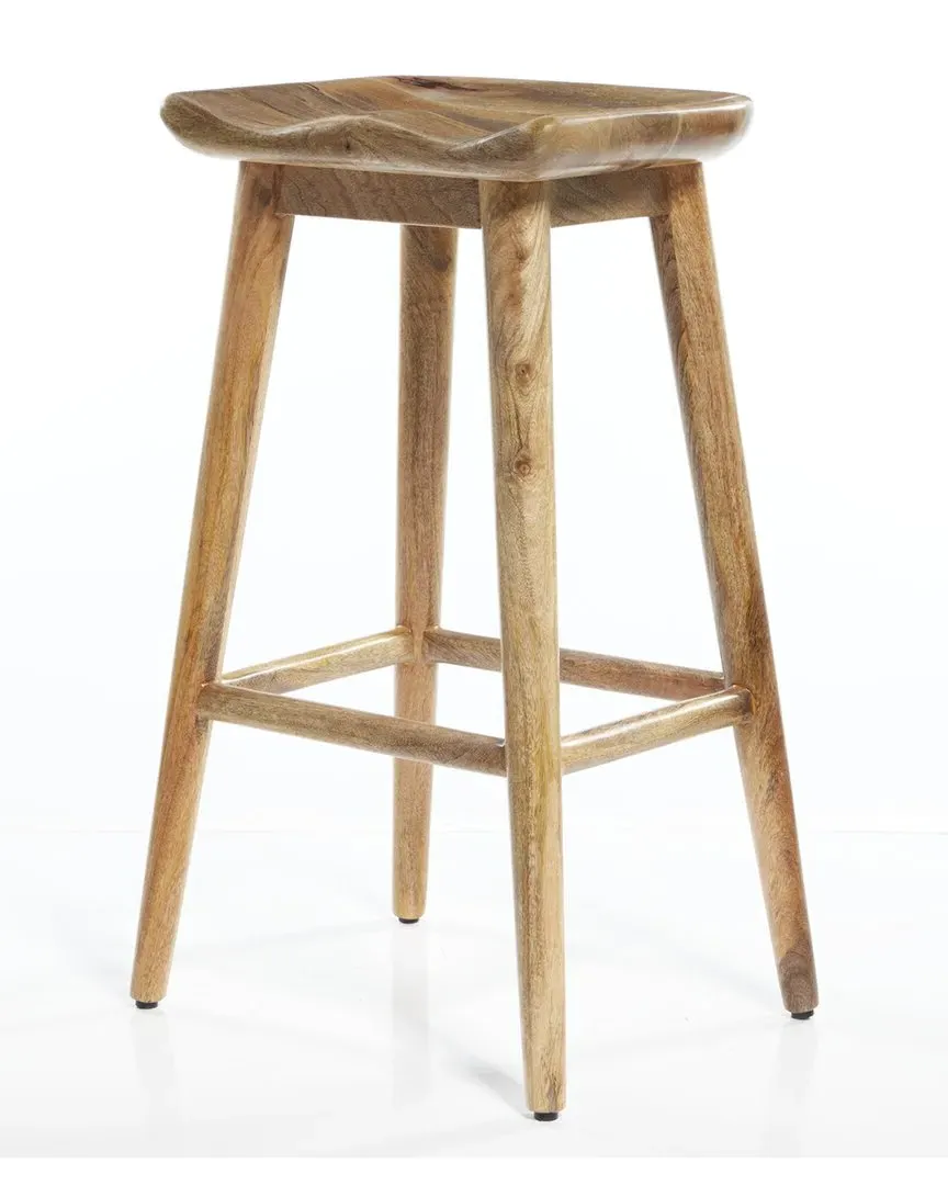Wood Stool - Brown