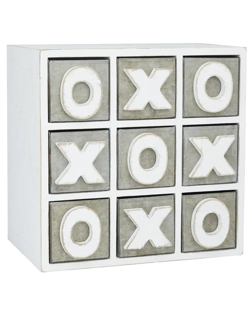 Wood Tic Tac Toe Cabinet - White image