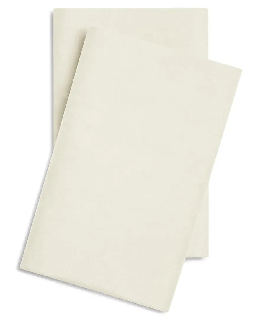 Cool & Crisp Cotton Percale Pillow Case Set - Beige image