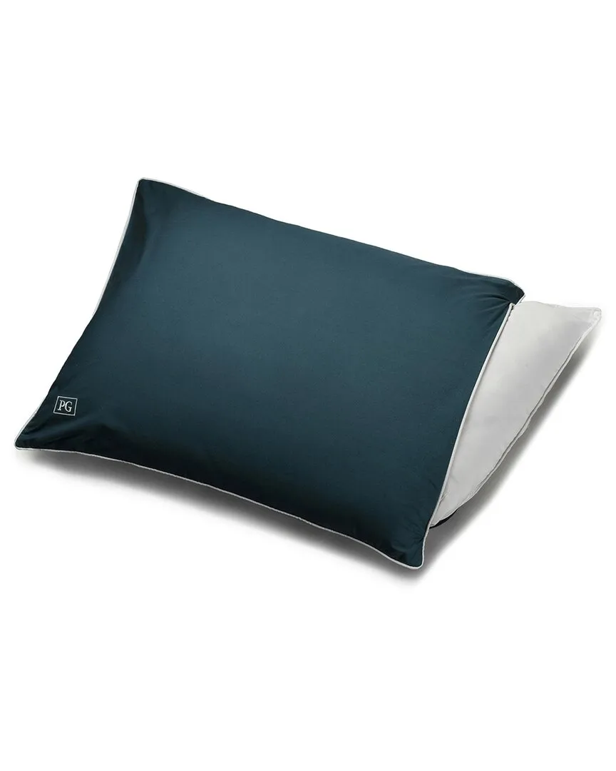 Cotton Percale Pillow Protector Set - Blue image