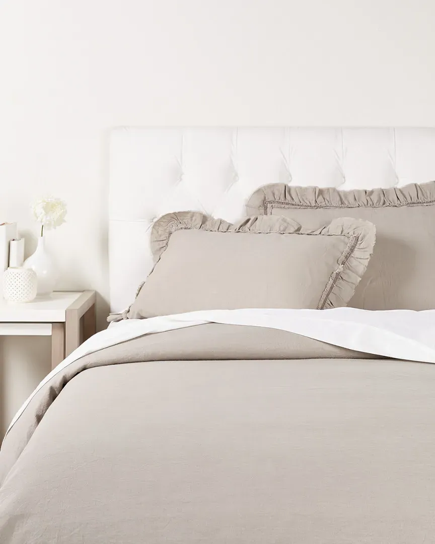 Mathilde European Sham - Greystone, Linen image