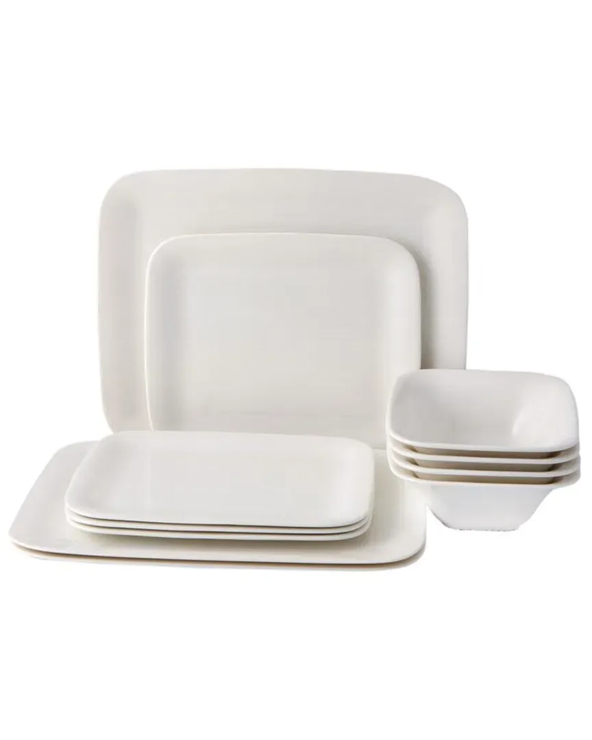 Bach 12pc Dinnerware Set - White, Porcelain image