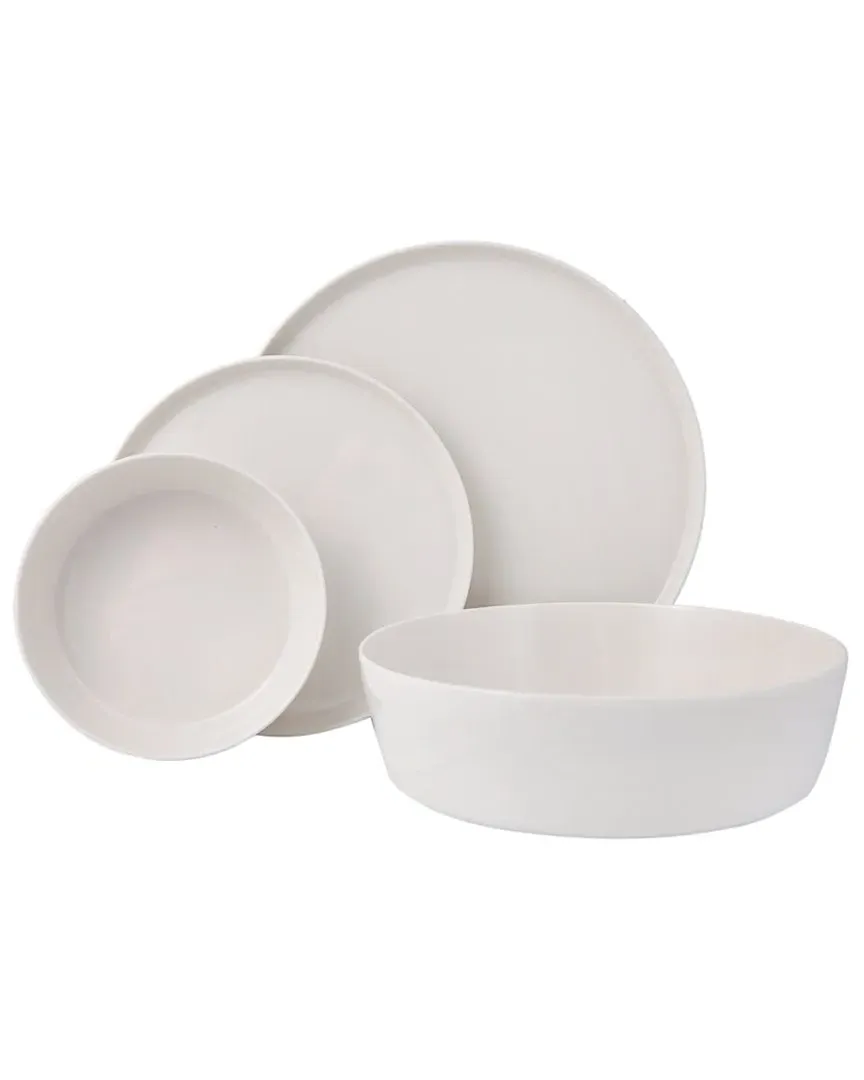 Chopin 4pc Place Setting with Serving Bowl - White
