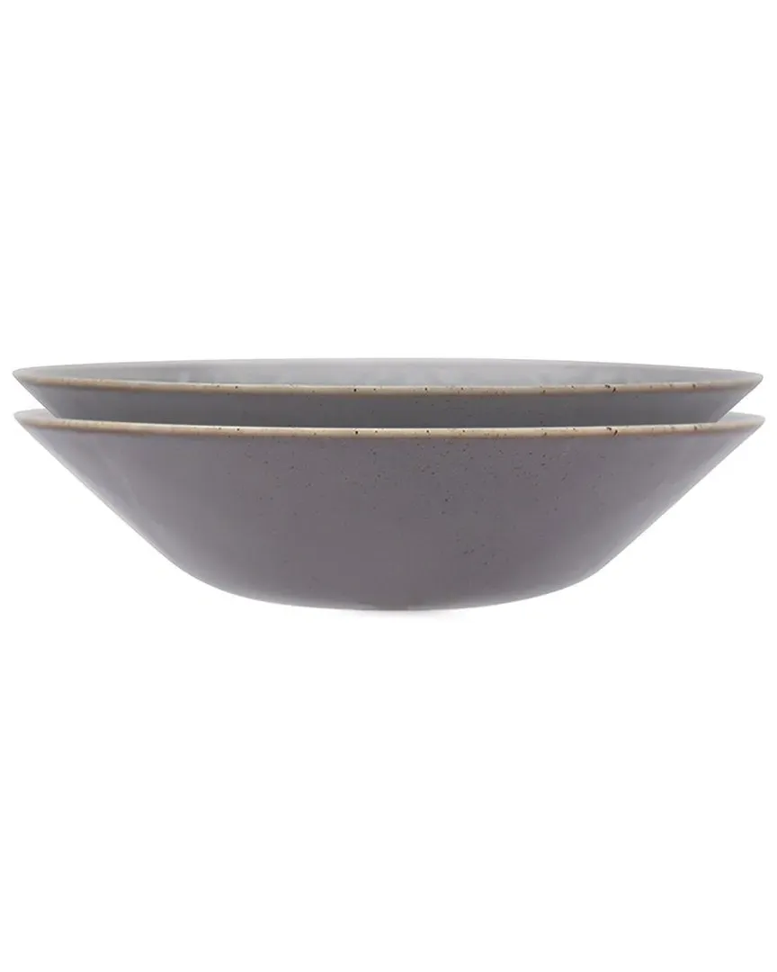 Christina 2pc Bowl Set - Dark Grey, Porcelain image