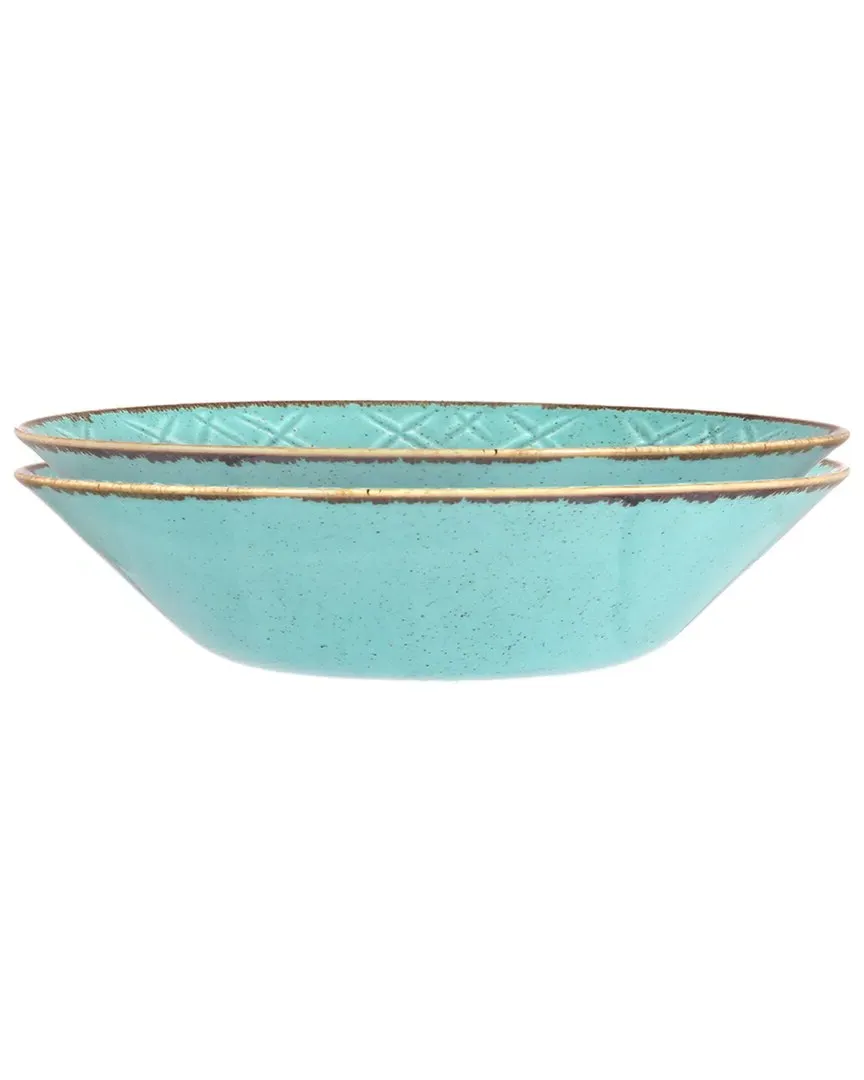 Christina 2pc Bowl Set - Turquoise, Porcelain