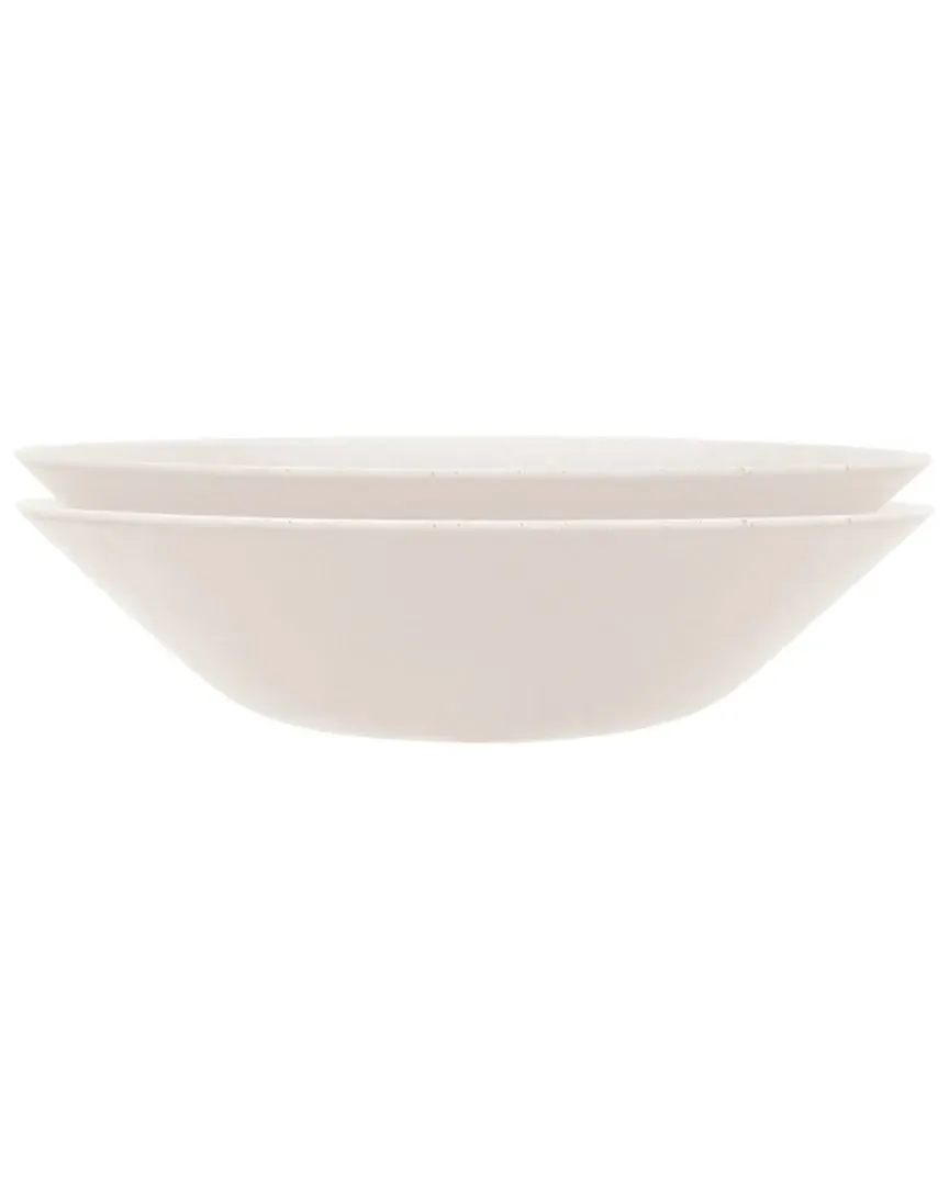 Christina 2pc Bowl Set - White, Porcelain