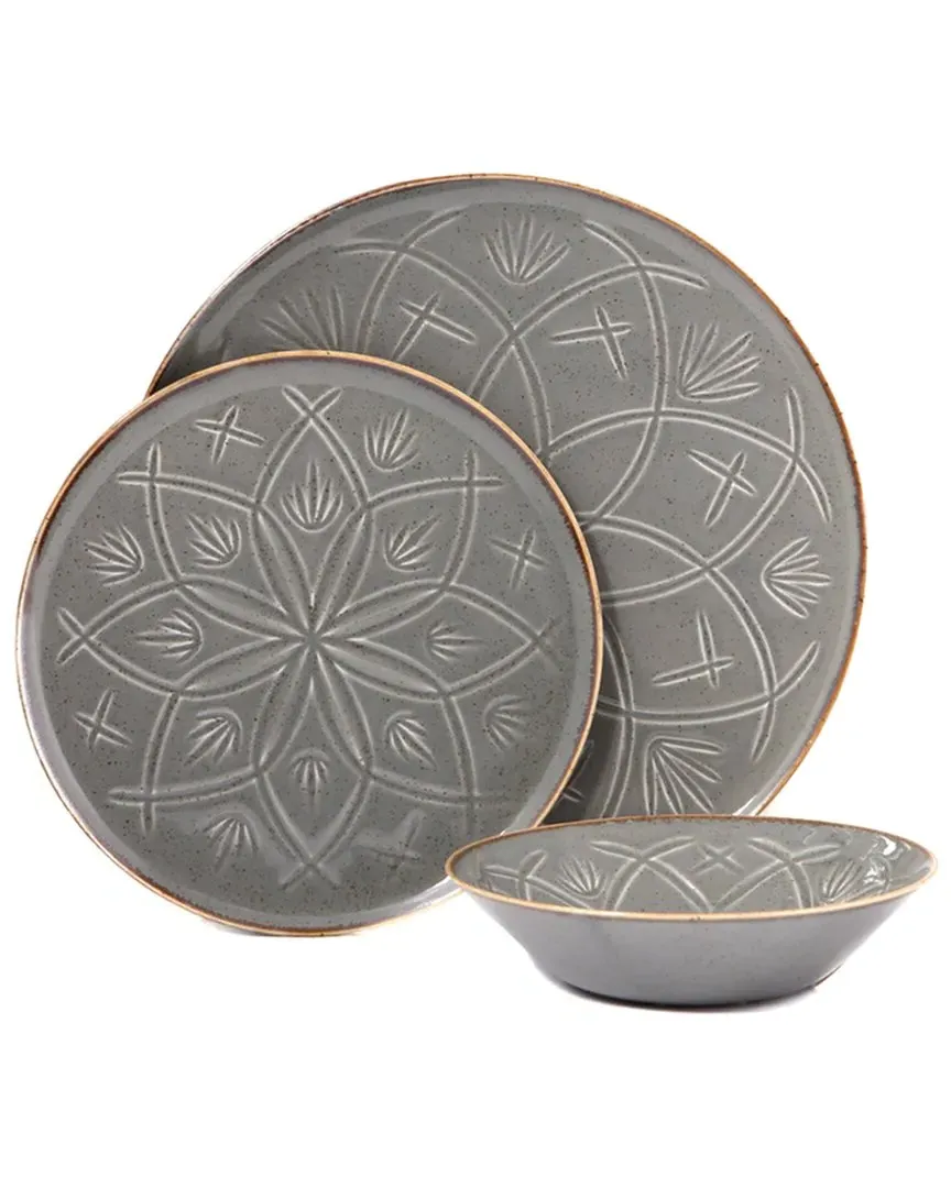 Christina 3pc Place Setting - Dark Grey, Porcelain image