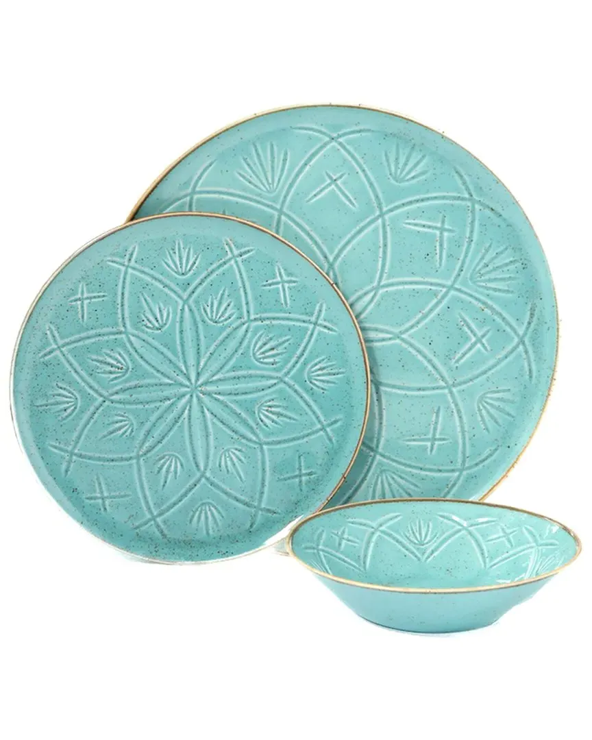 Christina 3pc Place Setting - Turquoise, Porcelain