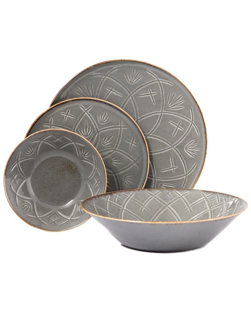 Christina 4pc Place Setting with Serving Bowl - Dark Grey image