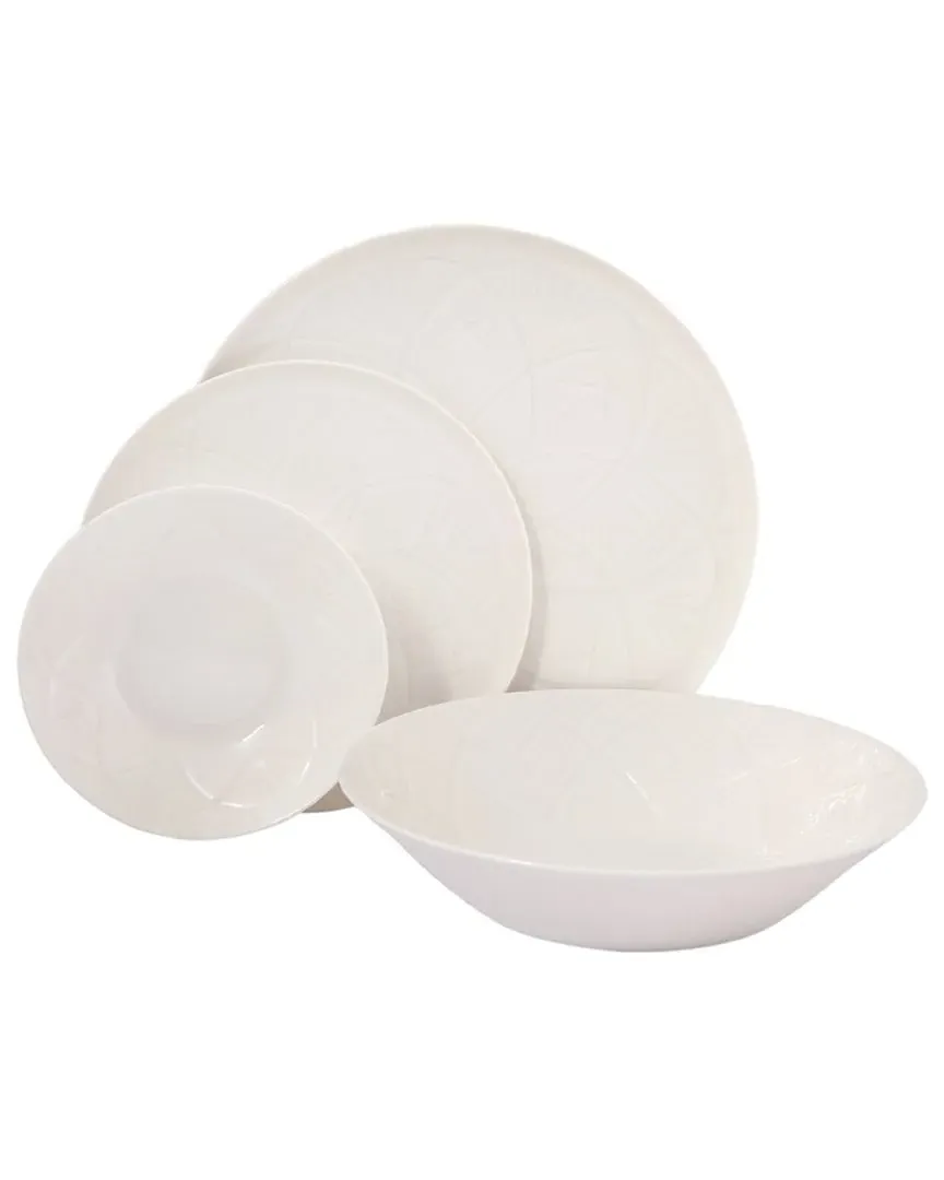 Christina 4pc Place Setting with Serving Bowl - White