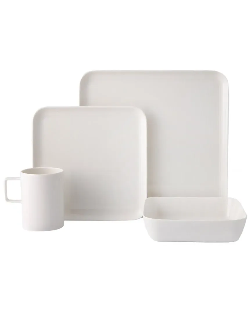 Cortot 4pc Place Setting - White, Porcelain image