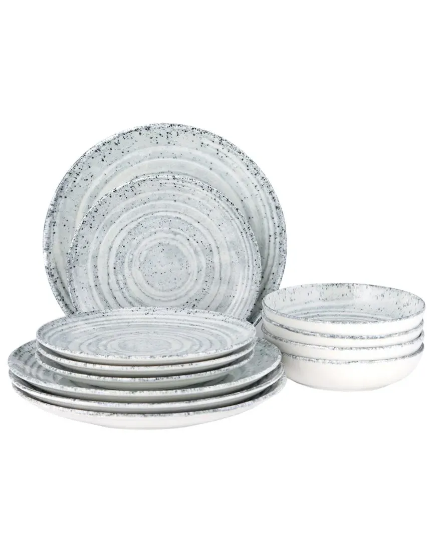 Natura 12pc Dinnerware Set - Beige, Porcelain