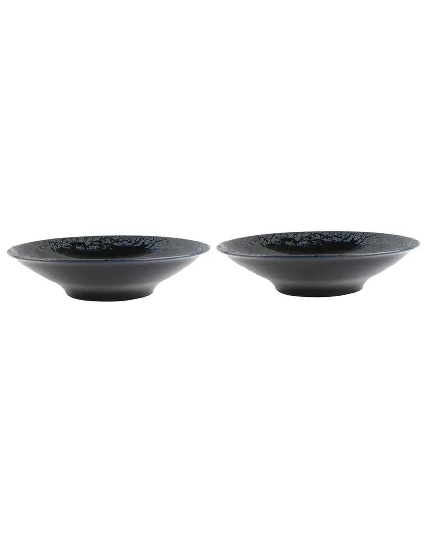 Root Blue 2pc Bowl Set - Dark Blue, Porcelain