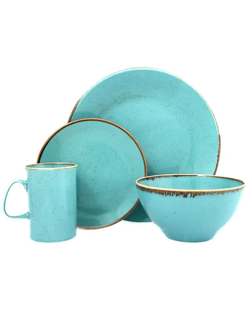 Seasons 4pc Place Setting - Turquoise, Porcelain