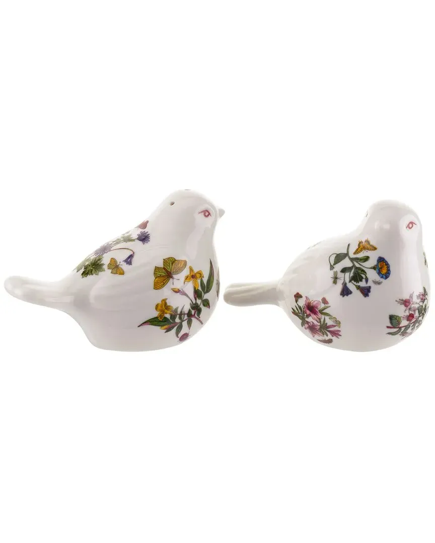 Botanic Garden Bird Salt & Pepper Set - White, Porcelain image