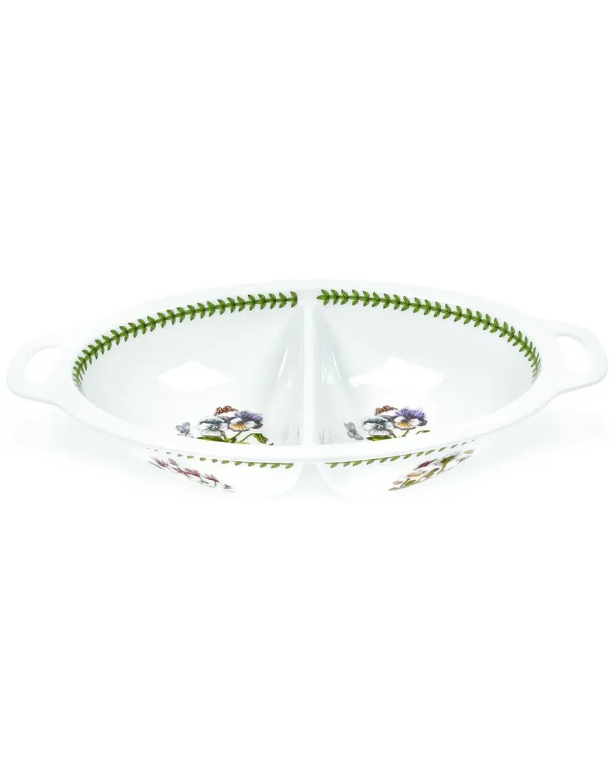 Botanic Garden Divided Vegetable Dish - White, Porcelain image
