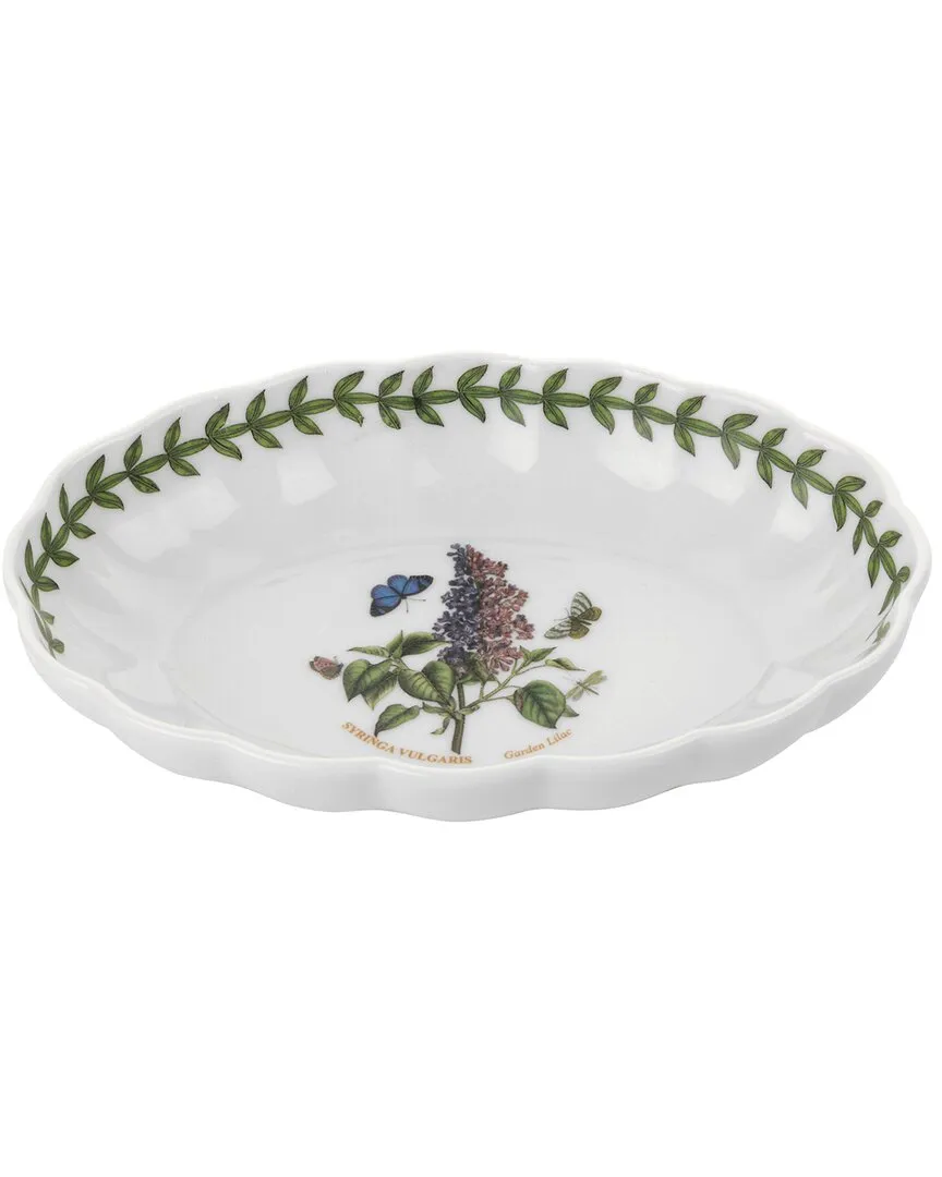 Botanic Garden Fluted Oval Dish - White, Porcelain image