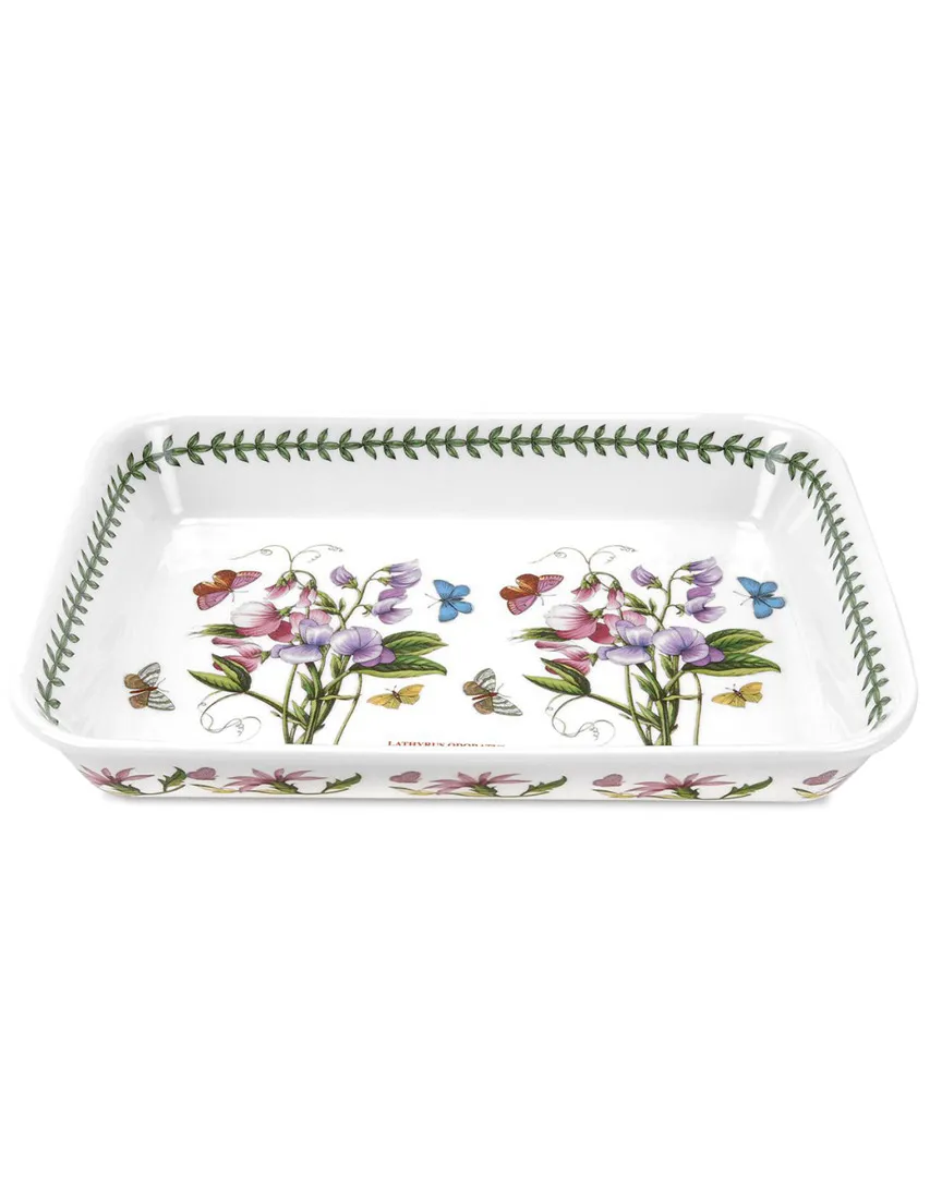 Botanic Garden Lasagne Dish - White, Porcelain image