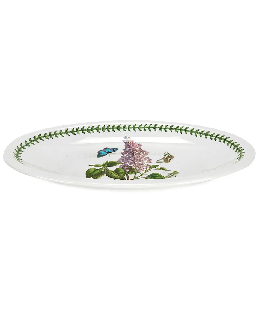 Botanic Garden Medium Oval Platter - White, Porcelain image