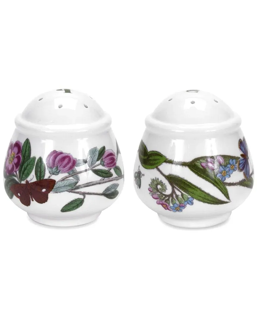 Botanic Garden Salt & Pepper Set - White, Earthenware