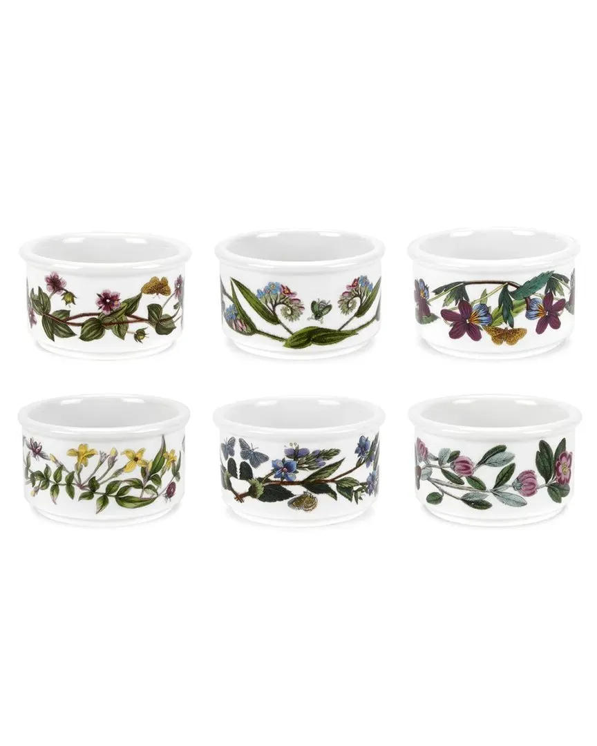 Botanic Garden Set of 6 Stacking Ramekins - White image