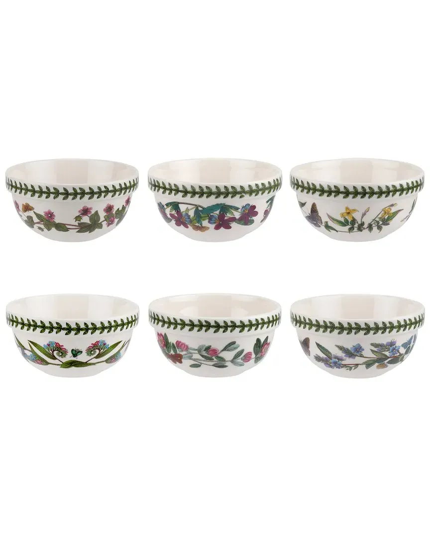 Botanic Garden Small Stacking Bowls Set of 6 - White image