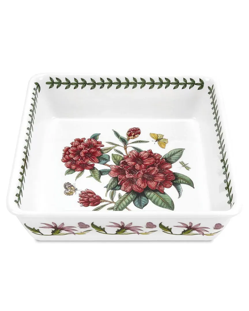 Botanic Garden Square Deep Dish - White, Porcelain image
