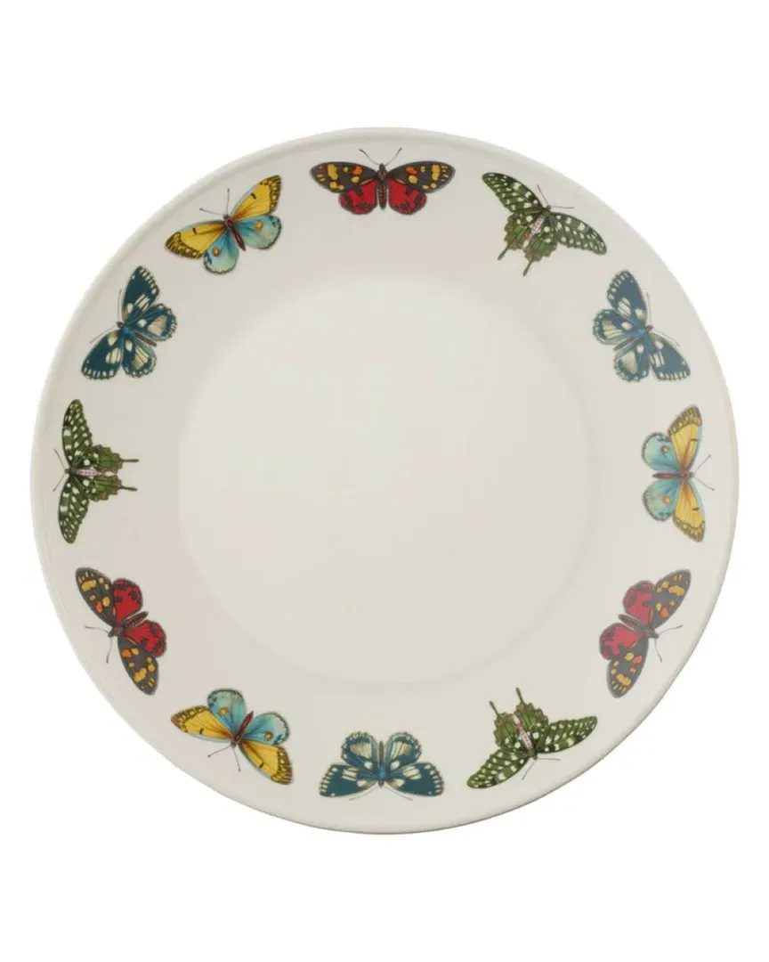 Set of 4 Botanic Garden Harmony Coupe Charger Plates - White
