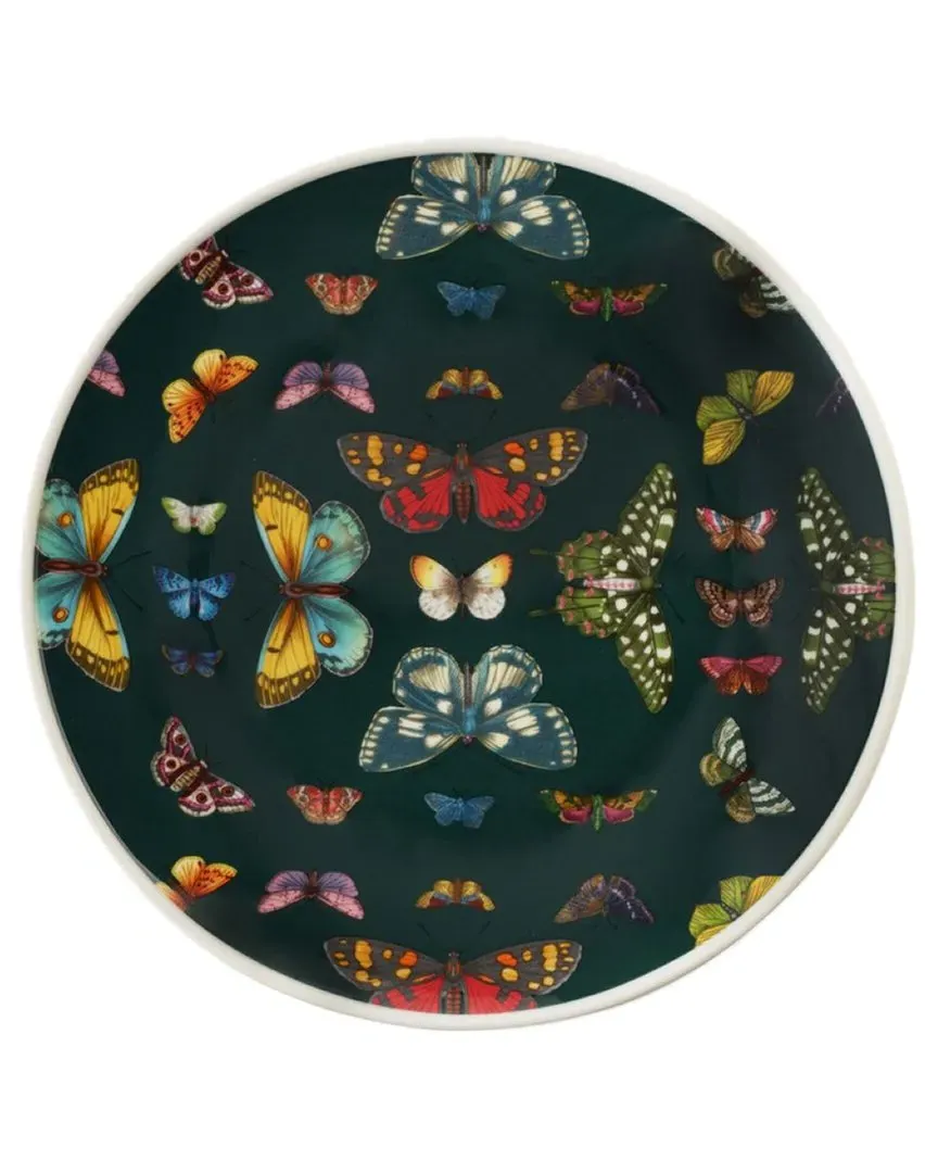 Set of 4 Botanic Garden Harmony Coupe Plates - Green