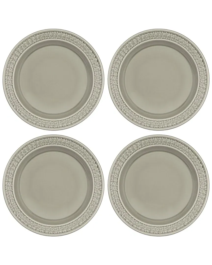 Set of 4 Botanic Garden Harmony Dinner Plates - Grey