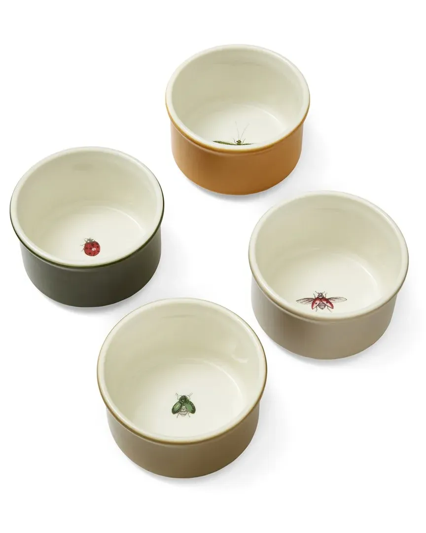 Set of 4 Botanic Garden Harmony Ramekins - White image
