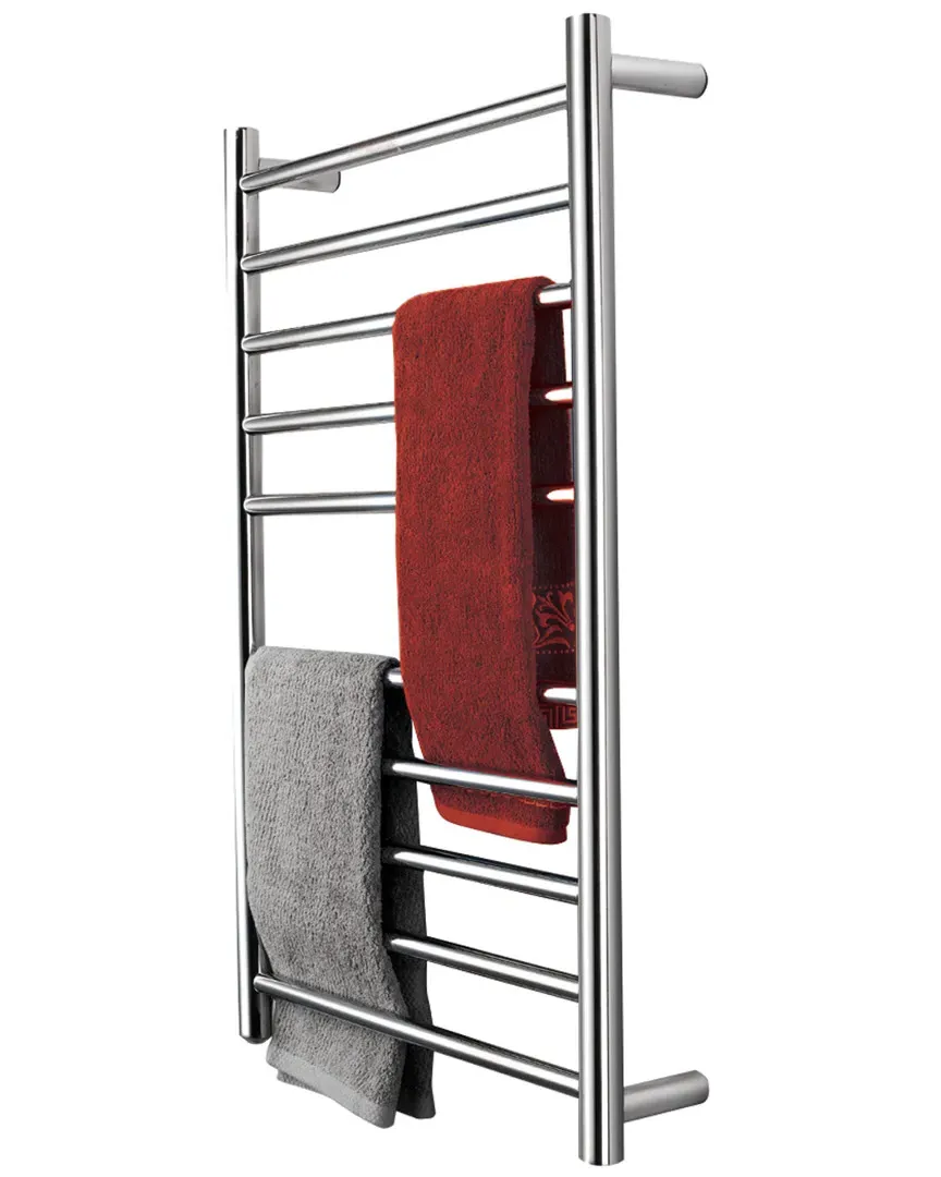 10-Bar Wall Mounted Electric Towel Warmer - Stainless Steel image