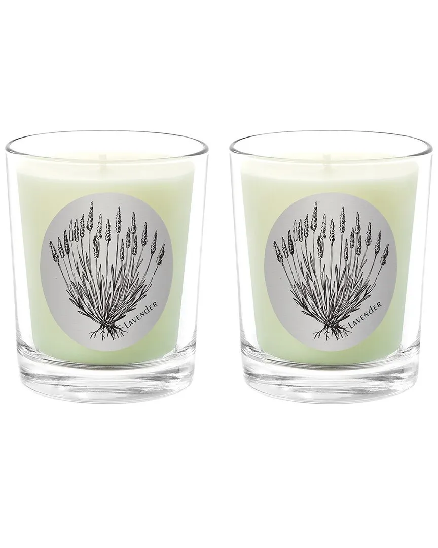 Lavender Scented Beeswax Candle Set - White