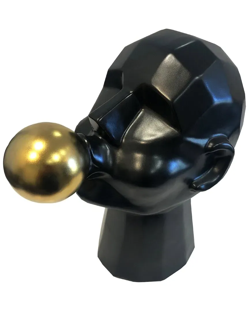 Bubble Gum Man Decorative Figure - Black, Ceramic image
