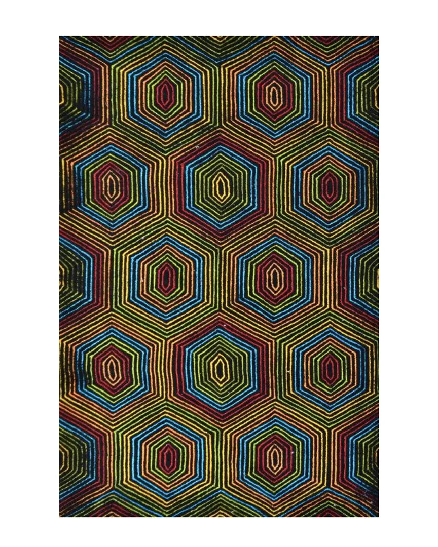 Coachella Hand-Made Indoor/Outdoor Rug - Multicolor, Polyester