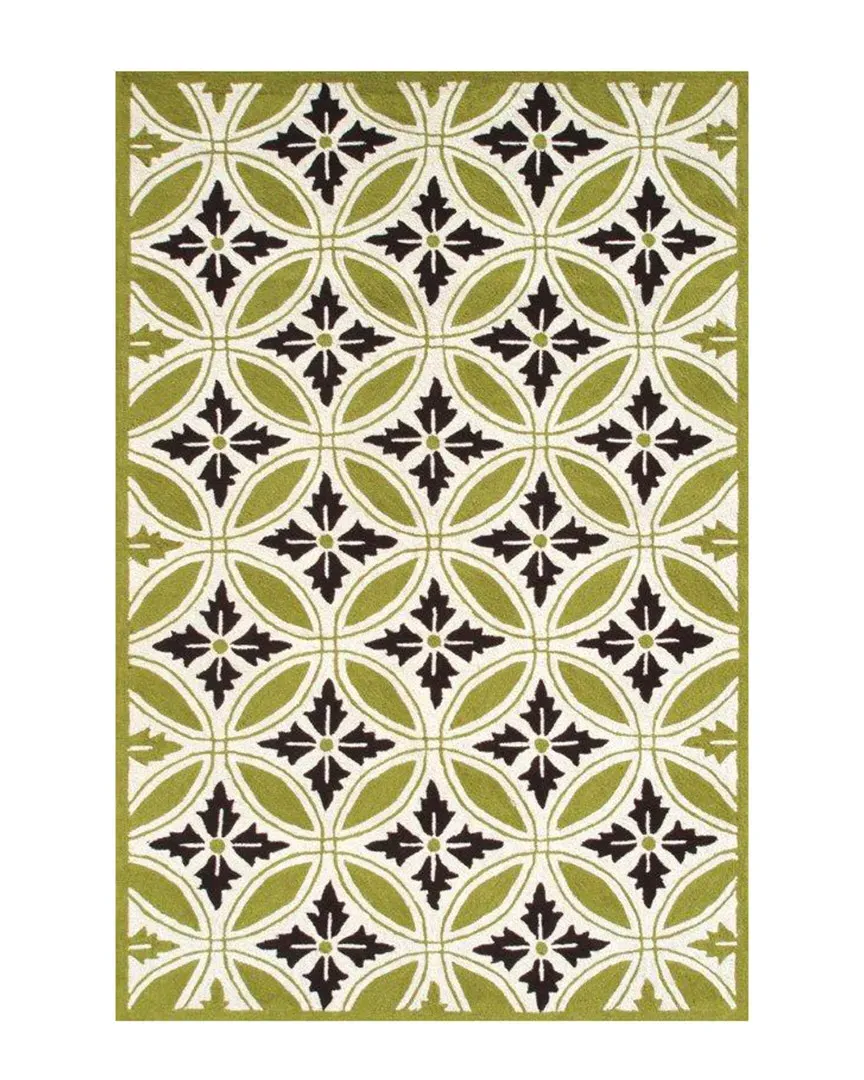 Florin Hand-Made Indoor/Outdoor Rug - Green, Acrylic