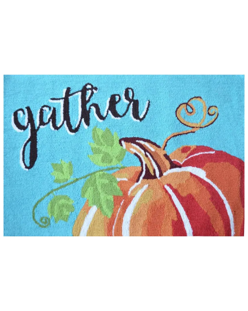 Gather Harvest Hand-Made Doormat - Teal, Polyester image