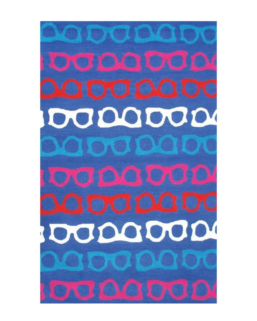 Hepburn Hand-Made Indoor/Outdoor Rug - Blue, Polyester