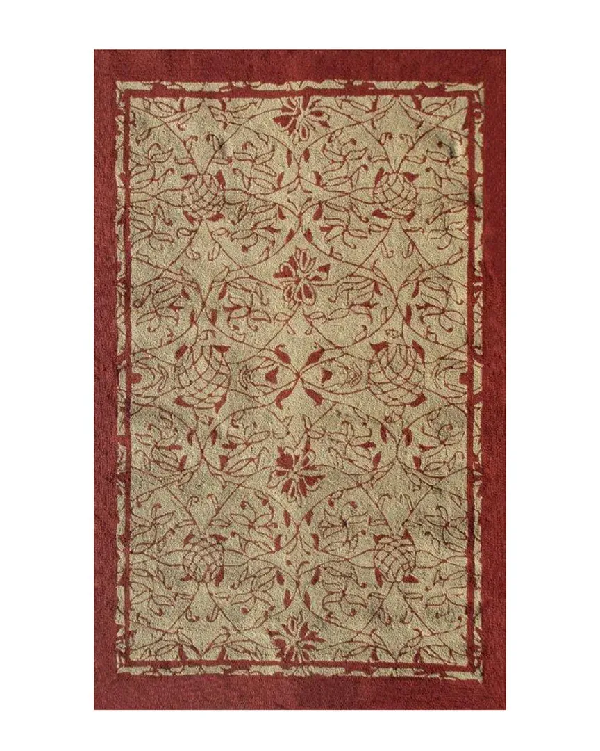 Heritage Hand-Made Indoor/Outdoor Rug - Red, Acrylic