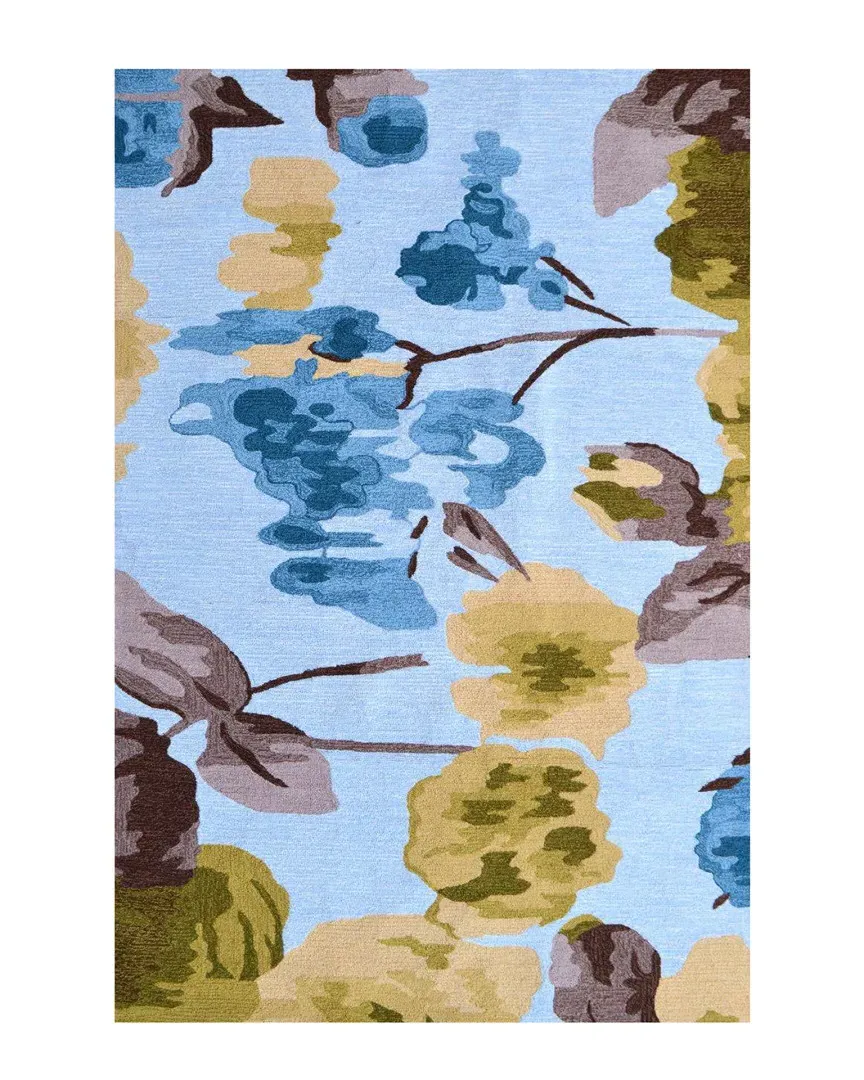 Hibiscus Hand-Made Indoor/Outdoor Rug - Ivory, Polyester image