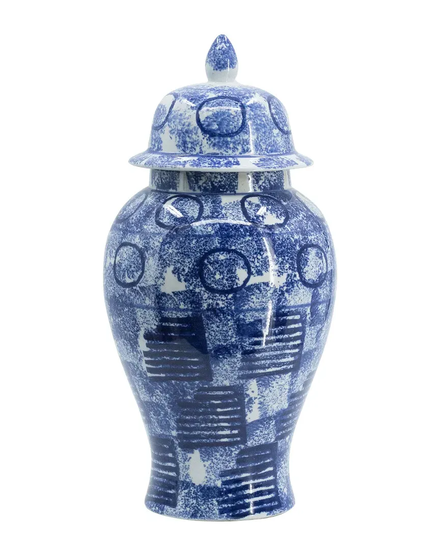 Home Tall Ginger Jar - Blue & White