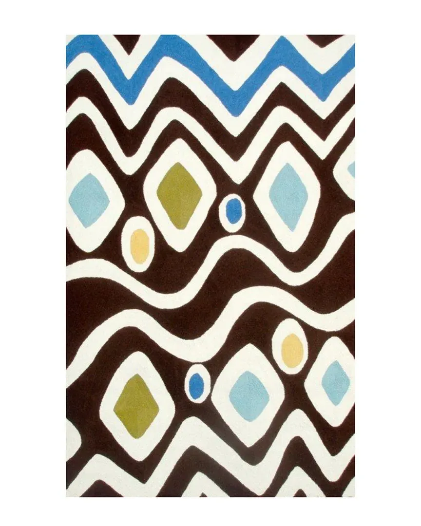 Mirabel Hand-Made Indoor/Outdoor Rug - Brown, Poly-acrylic
