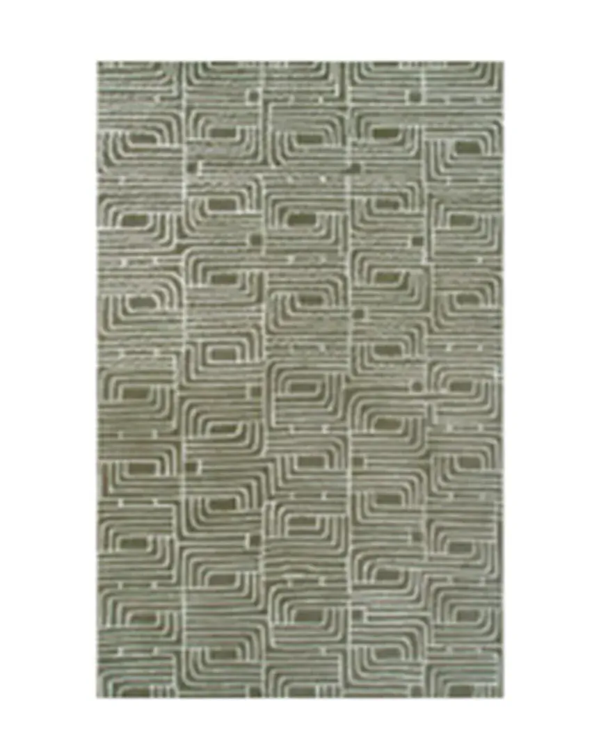 Primitive Nature Hand-Made Rug - Brown, Wool & Silk image