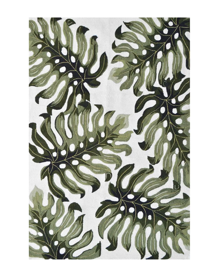 Sarasota Hand-Made Indoor/Outdoor Rug - Green, Polyester