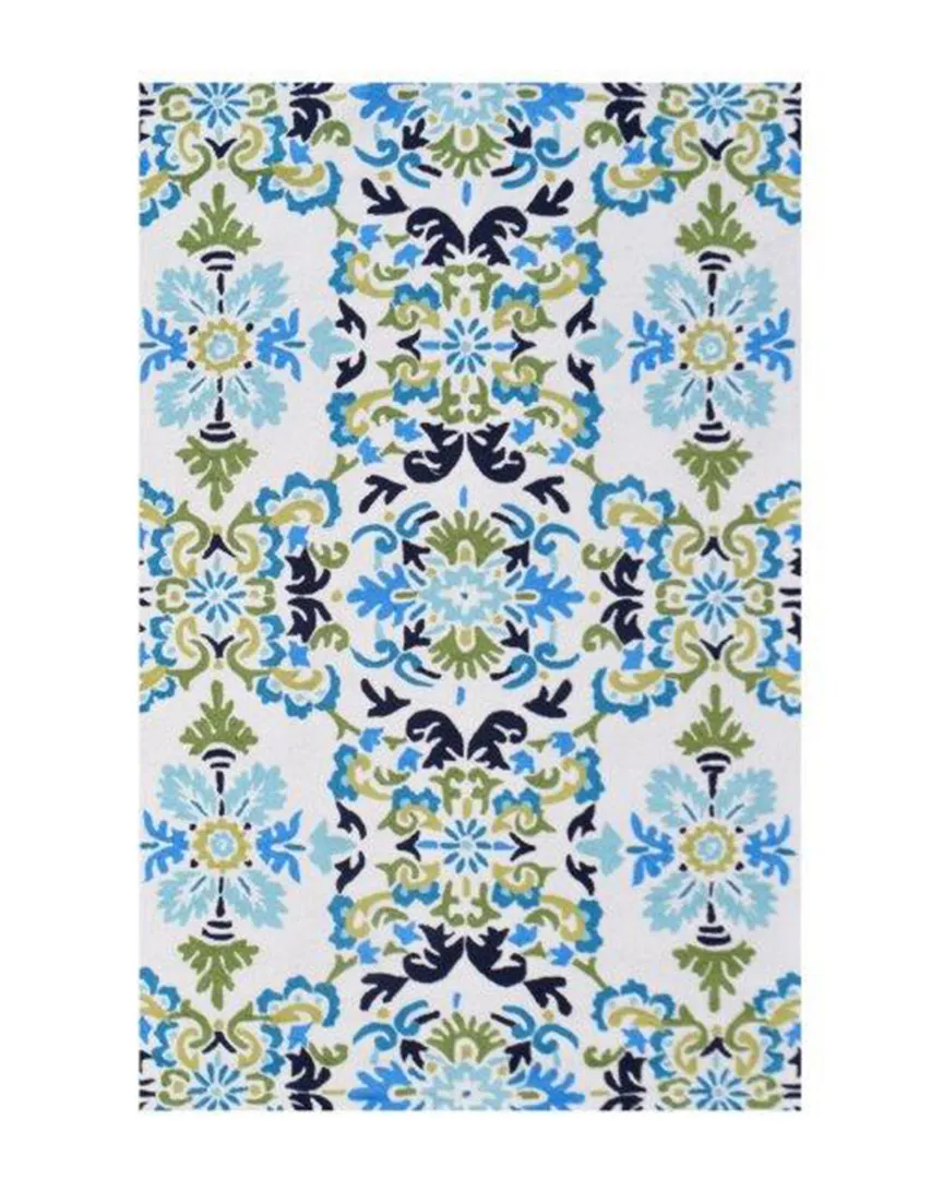 Seriano Hand-Made Indoor/Outdoor Rug - White, Polyester