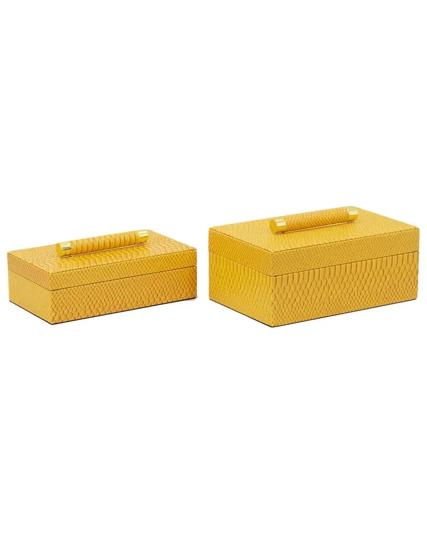 Set of 2 Croc Box - Orange image
