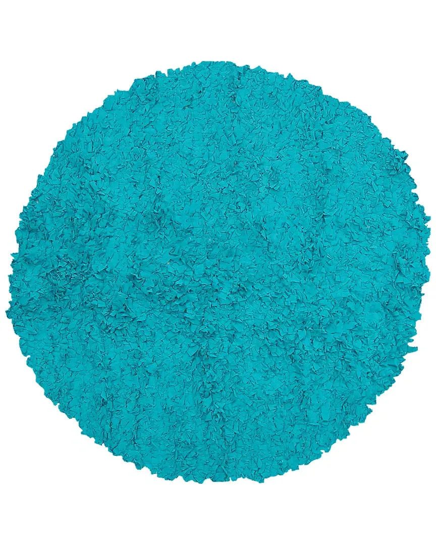 Shaggy Raggy Hand-Made Shag Rug - Teal, Cotton Jersey