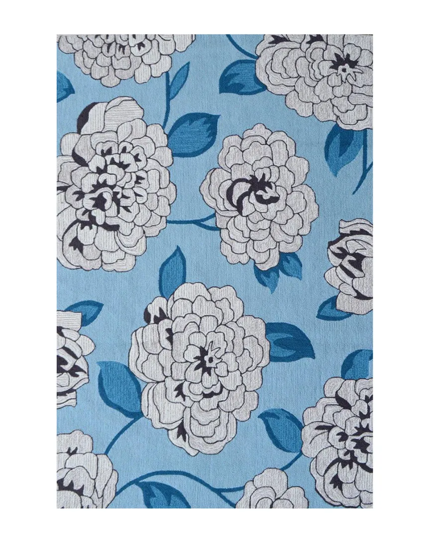 Usuzumi Hand-Made Indoor/Outdoor Rug - Blue, Polyester