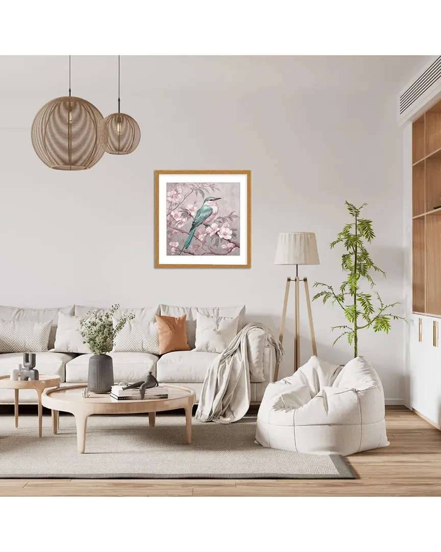 Andrea Haase Blue Chinoiserie Bird Spring Vibes Wall Art